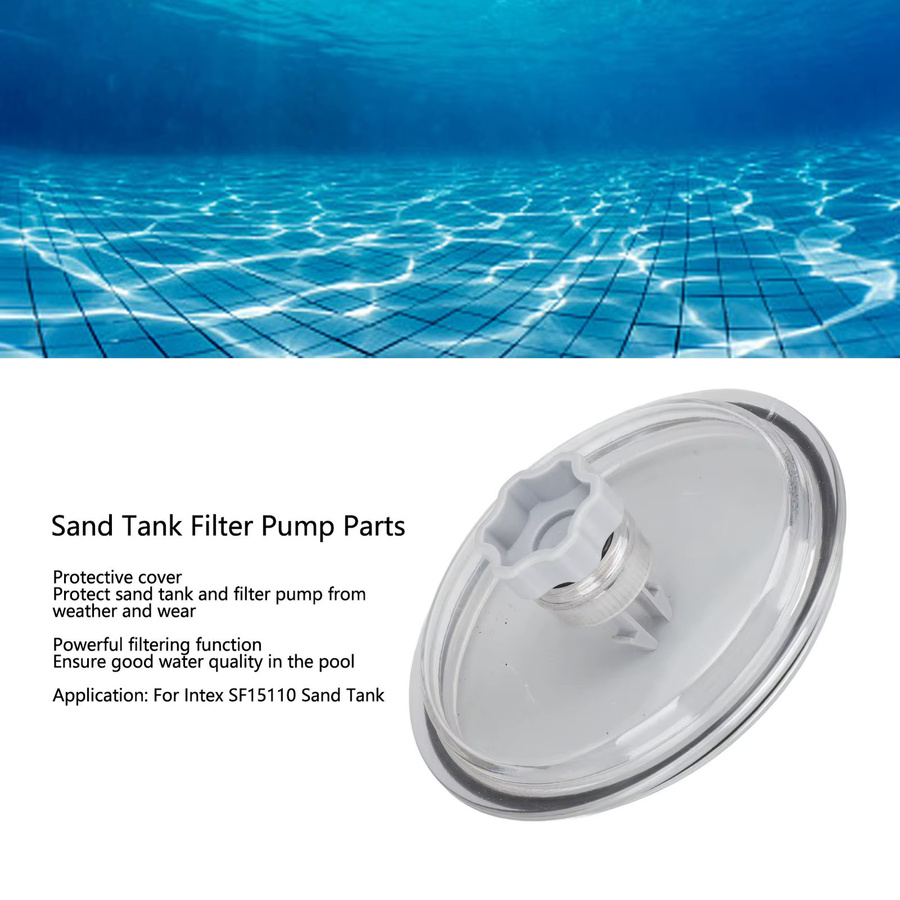 Intex Poolpumpen-Korbabdeckung mit O-Ring für Sandfilterpumpe SF15110, transparent - Bild 2