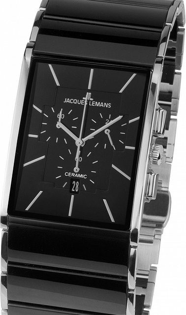 Jacques Lemans Chronograph, Quarz, Edelstahl, 34 mm, Herren - Bild 1
