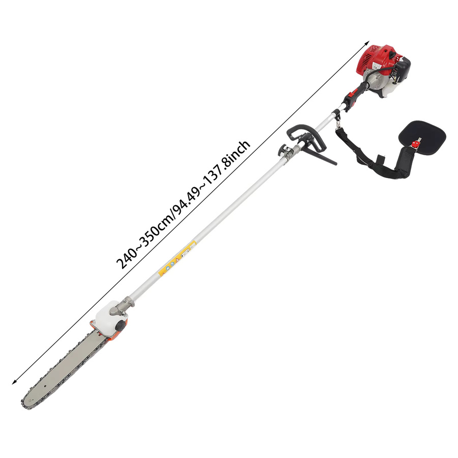 Bymaocar 43CC 2-Takt-Benzin-Stangensäge Teleskop-Hochastsäge mit 12-Zoll-Kettensäge und 1,25 kW für Garten- und Baumbeschnitt - Bild 6