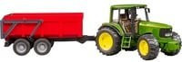 Bruder John Deere 6920 Traktor mit Wannenkippanhänger Landwirtschaft Modellfahrzeug - Bild 2