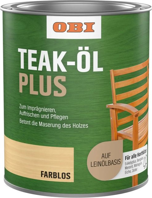 OBI Teak-Öl Transparent 0,75 l - Bild 1