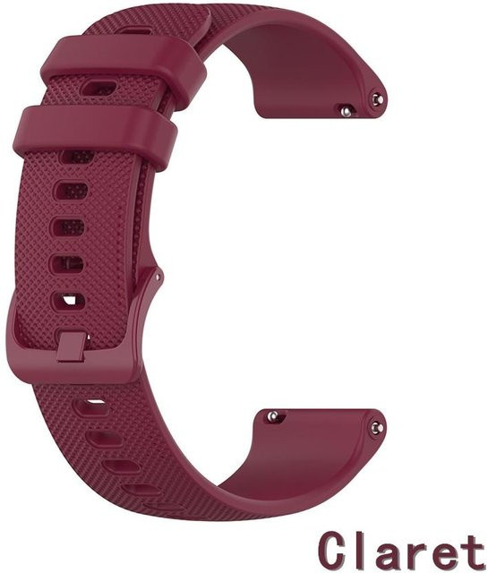 Uhrenarmband Silikon, Schnellverschluss, 16mm, claret, Unisex - Bild 1