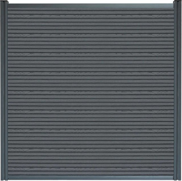 Home Deluxe WPC-Sichtschutzzaun Callado Premium 1 Element Anthrazit H: 180 cm x B: 185 cm - Bild 1