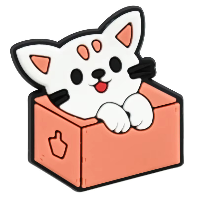 Lanxi League Schuhanhänger Katzen, 25 Stück, PVC - Bild 3
