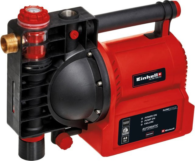 Einhell Hauswasserautomat GE-AW 1042 FS in Rot mit 4200 l/h Förderleistung - Bild 4