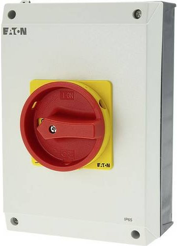 Eaton P3-100/I5/SVB/N Wartungsschalter für Bodenbefestigung, verriegelbar, 690V, Rot/Weiß - Bild 1