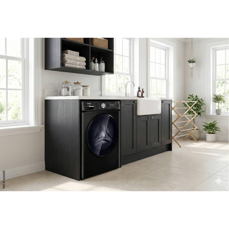 CHiQ Waschtrockner PWD105862B in Schwarz mit 6 kg Waschkapazität, Breite: 60 cm, Höhe: 85 cm - Bild 4