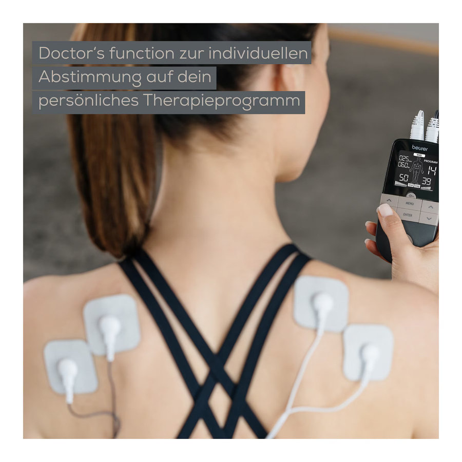 Beurer EM 1 R Relief+ Digitales TENS/EMS Reizstromgerät in Weiß und Schwarz - Bild 3