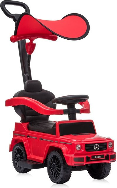 Lorelli Mercedes Benz G350D Rutschauto, rot, mit Sonnendach, Schiebestange, Musik - Bild 1