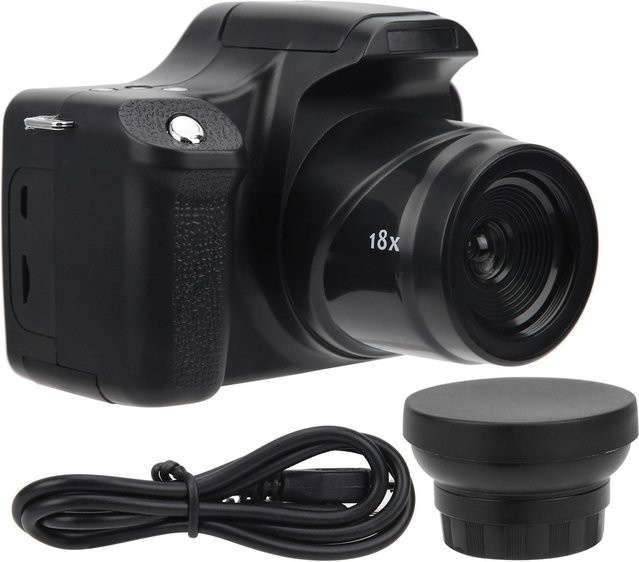 Honor Electronics HD-Spiegelreflexkamera mit 3,0-Zoll-LCD-Bildschirm, 18-fachem Zoom und langer Brennweite in Weiß - Bild 1