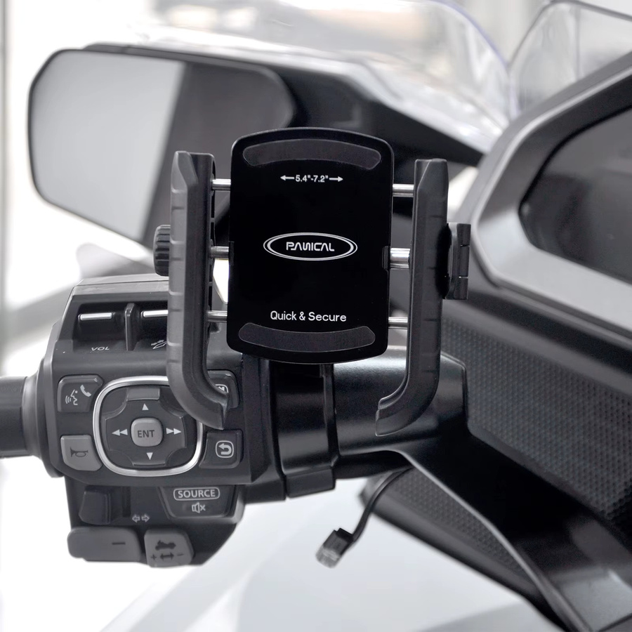 PANICAL Handyhalterung für Honda GoldWing GL1800 GL1500 DCT 2018-2026 in Schwarz als Lenker-Navigationshalterung - Bild 3