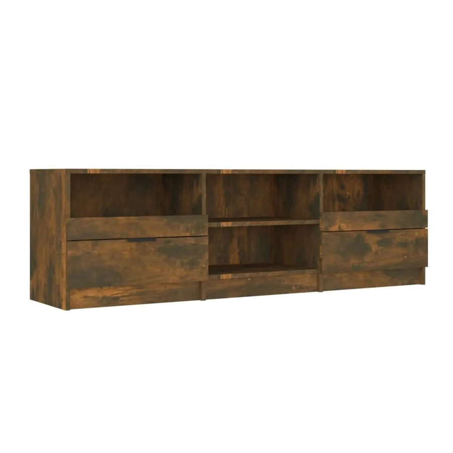 vidaXL TV-Schrank in Räuchereiche, modern, braun, B/T/H: 150 x 33,5 x 45 cm - Bild 2