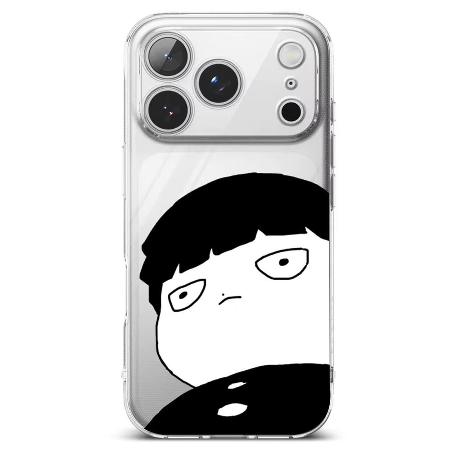 Amine Mobs Psycho 100 Handyhülle Transparent für iPhone 11 bis iPhone 17 Pro Max Plus Mini - Bild 2