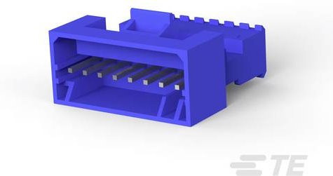 TE Connectivity Einbau-Stiftleiste Standard in Blau 3-647002-8 - Bild 1