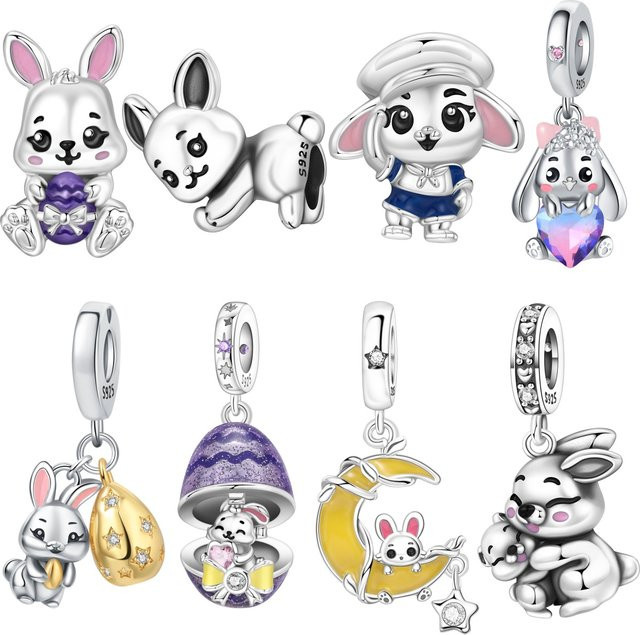 Orstarry Charm Kaninchen-Anhänger, 925 Silber, Damen - Bild 1