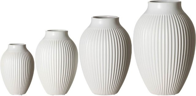 Ritzenhoff & Breker Vasen Alsta 4er Set bauchig mit Rillen Design - Bild 1
