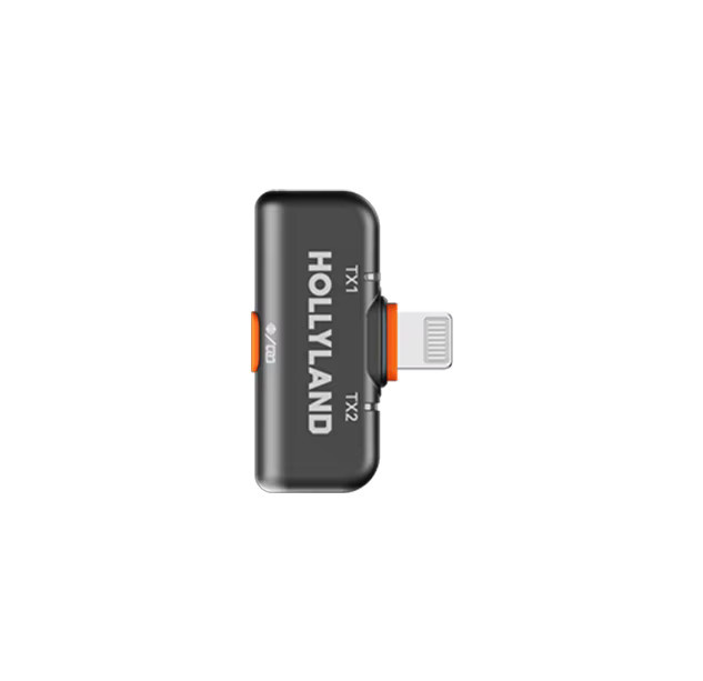 Hollyland LARK M2S Wireless Lavalier Mikrofon Zubehör mit USB-C und Lightning Empfänger sowie Sender und Ladecase in Schwarz - Bild 3