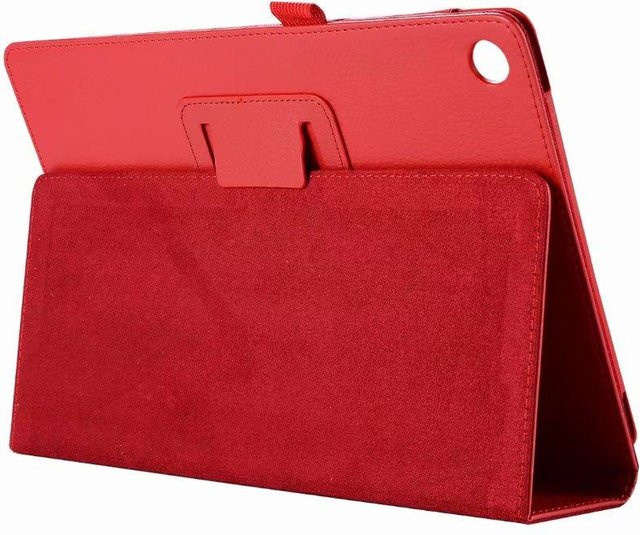 Lenovo Tab 4 8 Plus TB-8704N Schutzhülle aus PU-Leder als Standfunktion in Rot - Bild 1