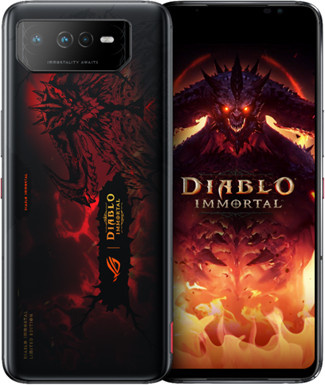 ASUS ROG Phone 6 Diablo Immortal Edition 5G Smartphone Hellfire Red mit 16GB RAM und 512GB internem Speicher, 17,20cm OLED-Display und Triple-Kamera-System - Bild 1
