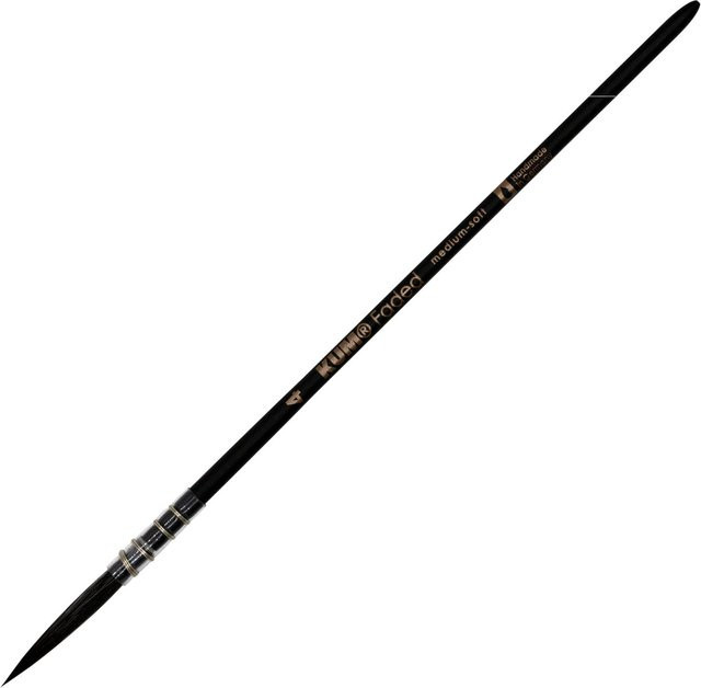 KUM Rigger Pinsel Faded FR 4 in Schwarz mit Synthetikborsten - Bild 1