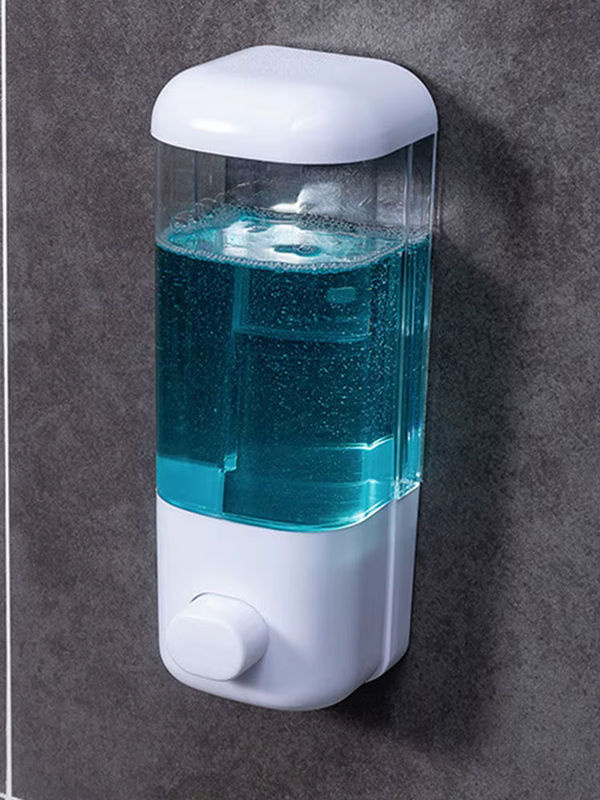 MOJOYCE Wand-Flüssigseifenspender mit Doppelkopf für Schaum und Duschgel, Weiß, 500 ml - Bild 4