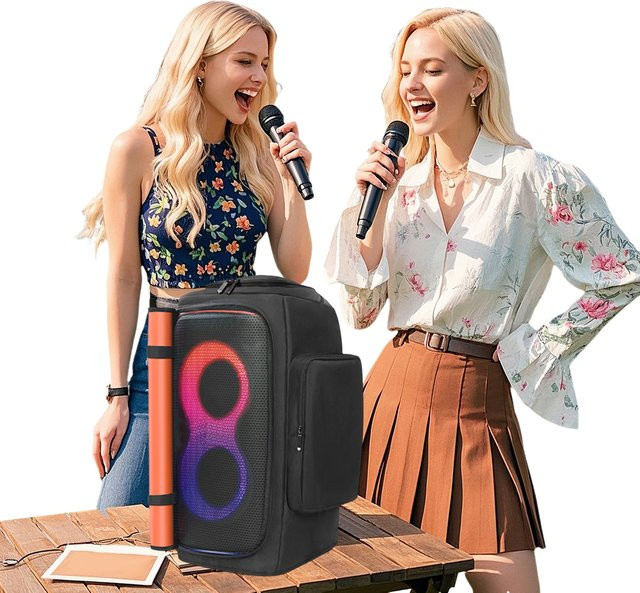 Shunmaii Staubschutzhülle für JBL Partybox 110 und JBL Partybox Club 120, wasserdichte und gepolsterte Lautsprecher-Schutzhülle mit Reißverschluss, Schwarz - Bild 1