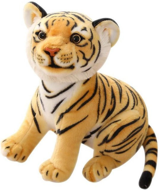 Simulations-Tiger-Puppe Plüschtier 23cm 3–6 Jahre - Bild 1
