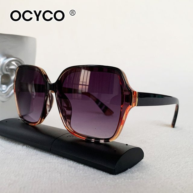 OCYCO Sonnenbrille, eckig, Vollrand, Kunststoff, braun, Unisex - Bild 1