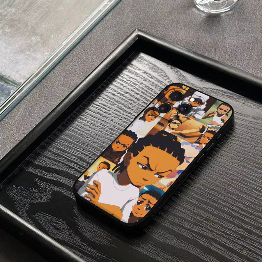 Rastar Handyhülle Huey Freeman The Boondocks für iPhone 17 16 15 14 13 12 11 Pro Max Mini X Xs XR Schwarze Silikonhülle - Bild 3