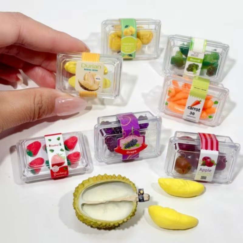 DOWMOO Puppenzubehör, Miniatur-Lebensmittel Supermarkt-Gemüse Obst, 1-teiliges Set - Bild 2