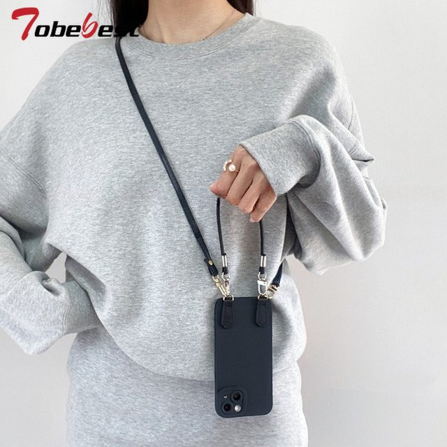 Tobebest Silikonhülle für Vivo X300 Pro Ultra mit Umhängetasche und Lanyard-Handschlaufe in Schwarz und Lila - Bild 1