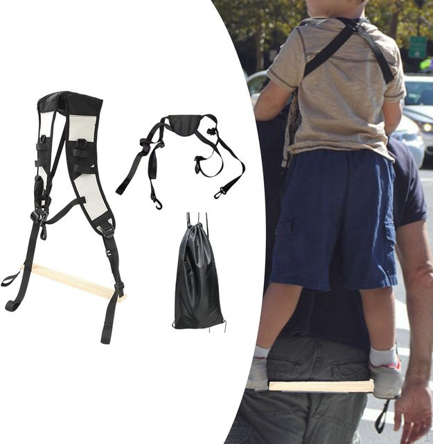 Babytrage Rucksack von Garden and Beyond in Schwarz mit ersetzbarer Fußstütze - Bild 1