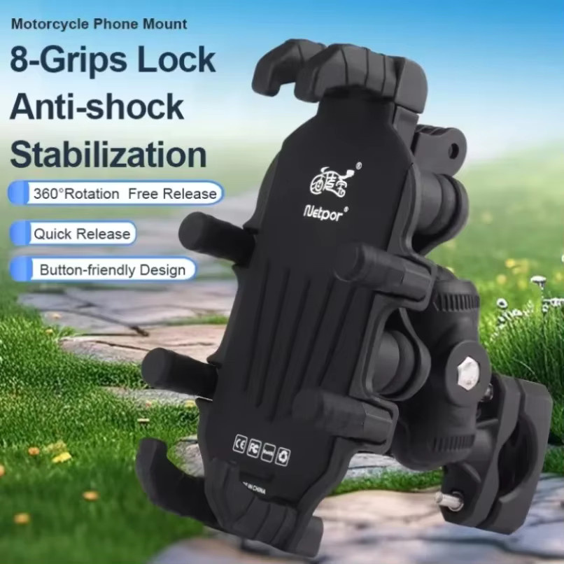 VoltLink Pro-Ladehalterung in Schwarz mit 15 W MagSafe-Ladefunktion, 33 W Typ-C-Leistung und OctoGrip-Vibrationsdämpfung - Bild 2