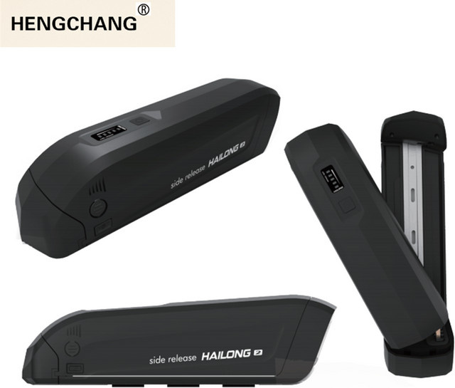 HENGCHANG Hailong E-Bike Akku-Gehäuse für Unterrohr, 36 V oder 48 V, Schwarz - Bild 1