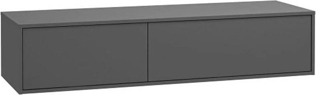 Waschbeckenunterschrank Isaure von Vente-unique in Anthrazitgrau mit zeitgenössischem Design, Breite: 150 cm - Bild 1
