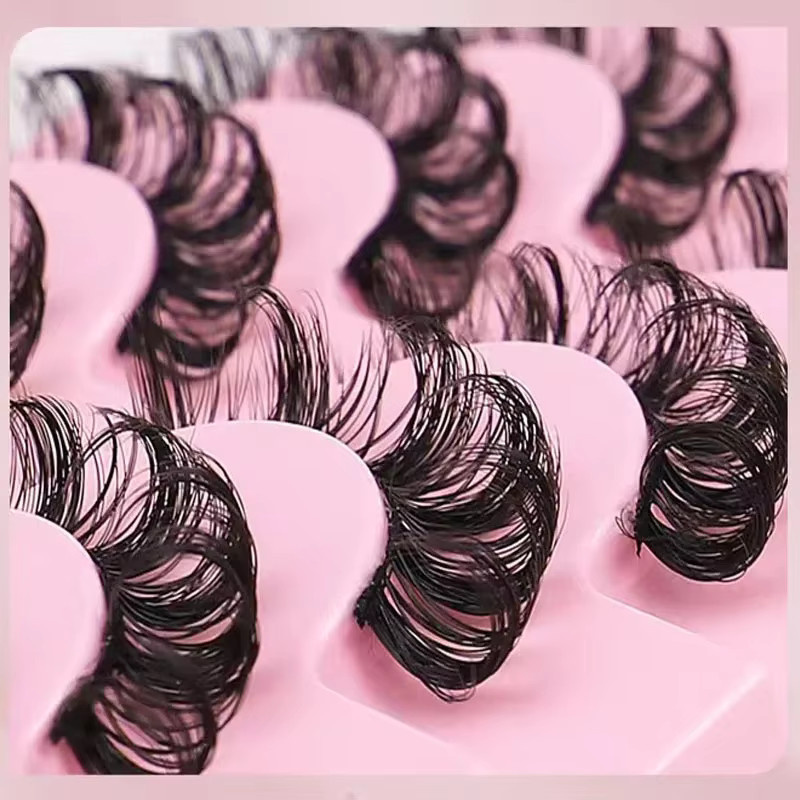 Künstliche Wimpern, 10 Paar, Black, Unisex - Bild 3