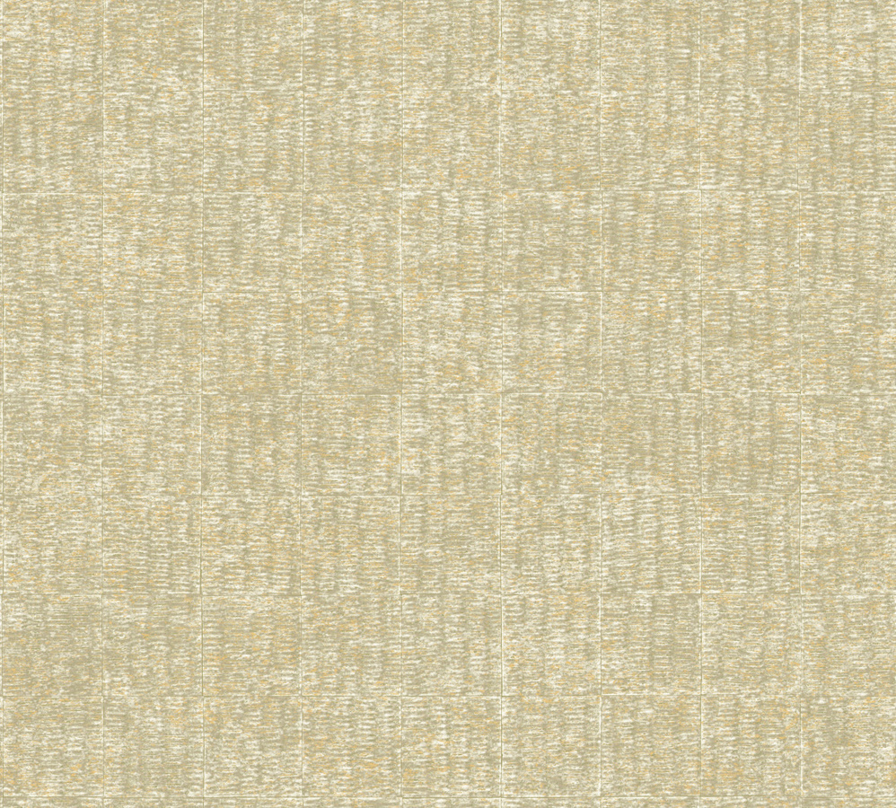 Elitis Flecht Tapete Mimbre Precioso in Beige und Kupfer mit geometrischem Abstract-Design - Bild 1
