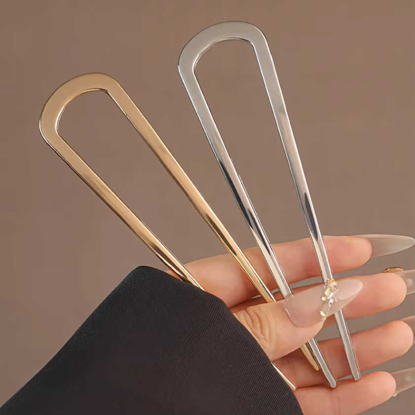 DDZST Haarnadel U-förmig, Metall, Damen - Bild 3