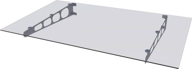 Gutta HD/LT 160 Edelstahlvordach aus VSG Glas in transparent - Bild 1