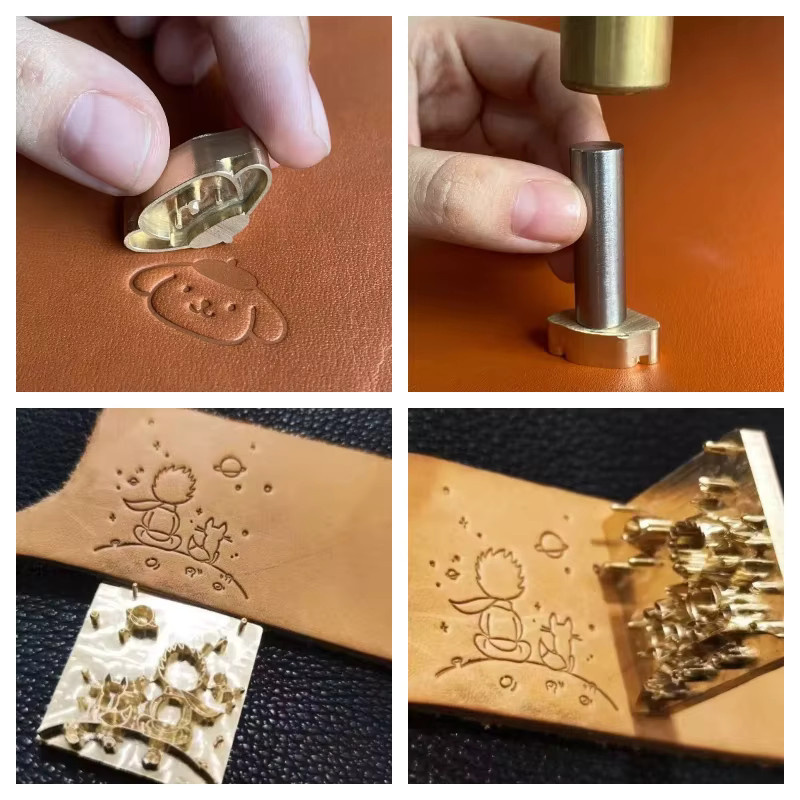 Personalisierter Messing-Brandstempel für DIY-Logo-Gestaltung auf Holz, Leder und Kuchen - Bild 1