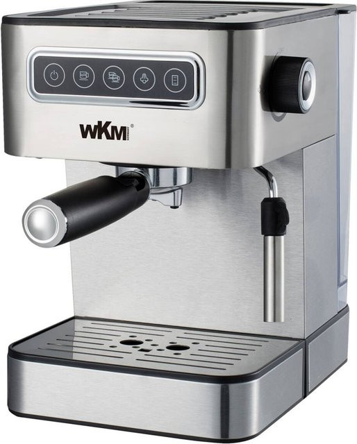 WKM Espressomaschine ESP-850 in Silber aus Edelstahl mit Touch-Display, B/H/T: 20 x 29,7 x 28,3 cm - Bild 1