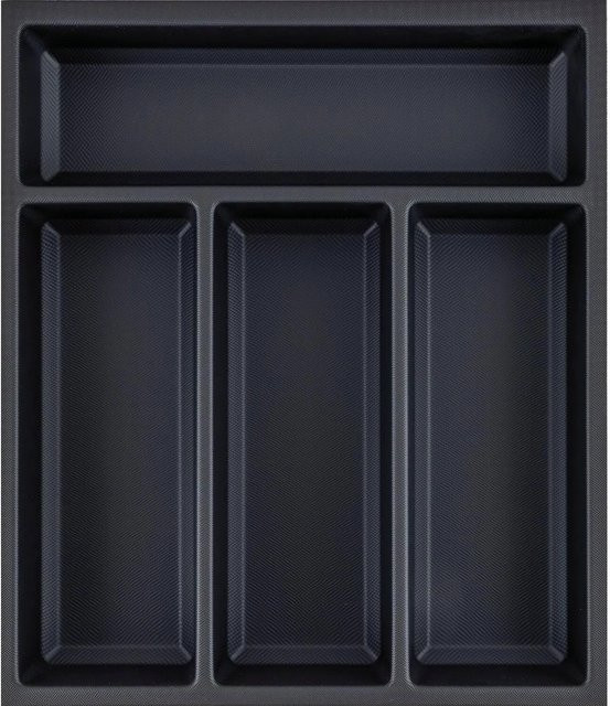 Agoform Besteckeinsatz Sky 400/40 Schubladeneinsatz aus Kunststoff, Schwarz, B: 40 cm, T: 37,3 cm, H: 5,3 cm - Bild 1