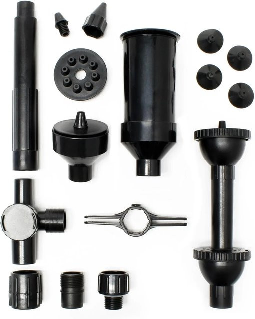 Sunsun Ersatzteil Aufsatz Set 3 für Springbrunnenpumpen HJ-1543/1843 in Schwarz - Bild 1