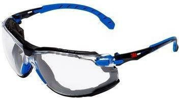 3M Solus 1000 Schutzbrille mit Polycarbonatglas in Transparent und Schwarz/Blau nach EN 166 - Bild 2