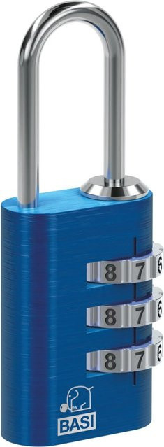 BASI Kofferschloss KS 611 Blau mit einstellbarer Zahlenkombination und Aluminiumgehäuse - Bild 1