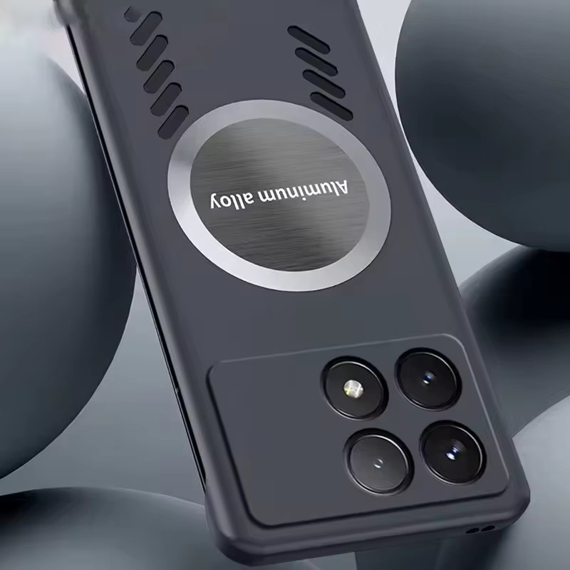 Magnetische Handyhülle mit Graphene Wärmeableitung für Xiaomi 17 15 15T 14 14T 13 13T 12 11 10 Pro Max Lite Ultra in Schwarz - Bild 2
