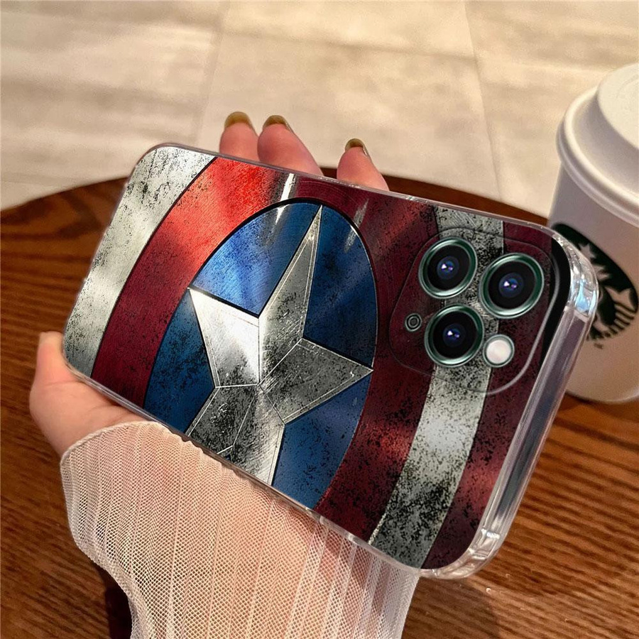 Transparente Marvel Captain America Schild Handyhülle für dein iPhone - Bild 2