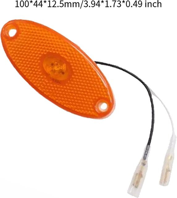 JOKON SMLR2012 LED Seitenmarkierungsleuchte Oval in Amber für Wohnmobile und Caravans, 12V - Bild 1