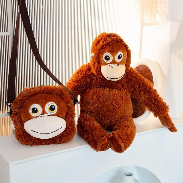 Yiran Health & Beauty Orang-Utan Puppe, Plüsch, Braun, ab 18 Jahre - Bild 1