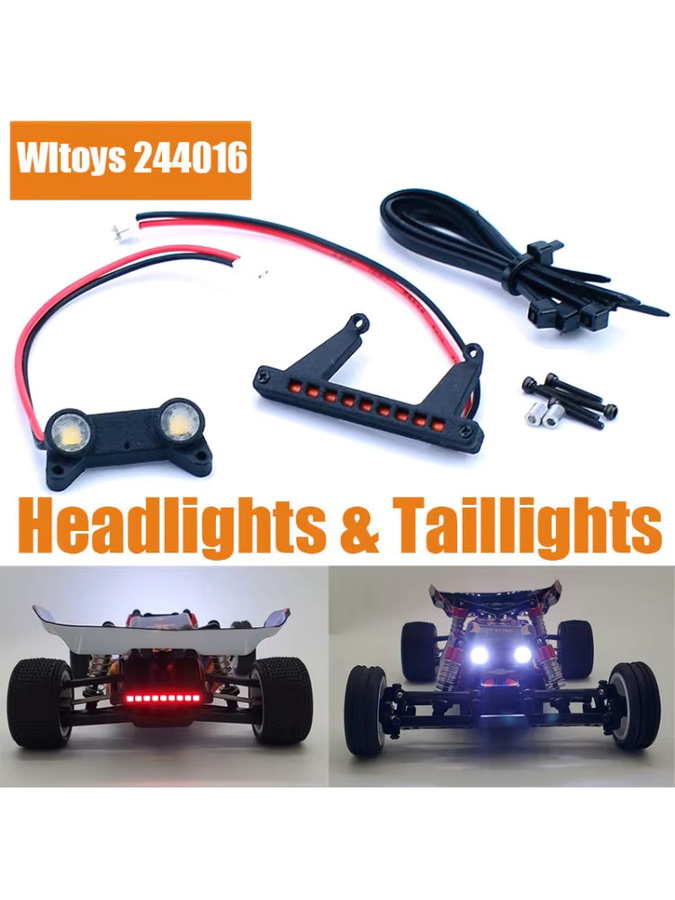 Wltoys RC Auto Zubehör, Vorder- und Rücklichter Scheinwerfer Rückleuchten, 1:24 - Bild 4